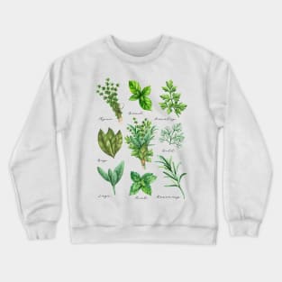 Edible Herbs Crewneck Sweatshirt